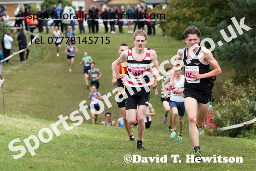 Mens under-17s 2021 National Cross Country Relays, Berry Hill Park, Mansfield. Photo: David T. Hewitson/Sports for All Pics